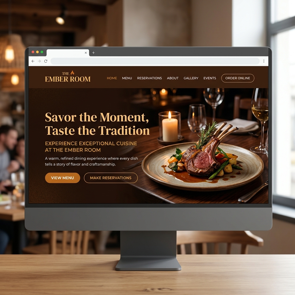 Restaurant website demo concept